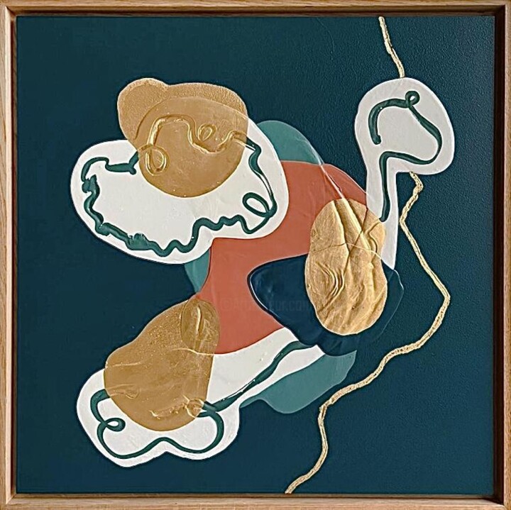 Painting titled "Kintsugi 24" by Candice Lartigue, Original Artwork, Acrylic