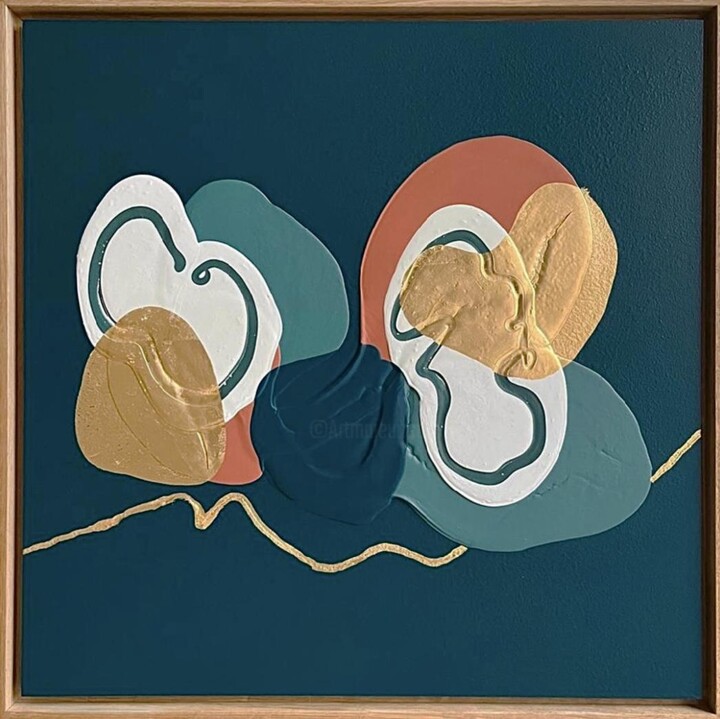 Painting titled "Kintsugi 23" by Candice Lartigue, Original Artwork, Acrylic