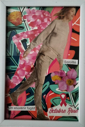 Collages titled "PINK2" by Lielie Sellier, Original Artwork, Collages