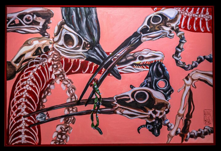 Painting titled "“EVERY PARADISE BRE…" by Vicente Occhionero, Original Artwork, Acrylic Mounted on Wood Stretcher frame