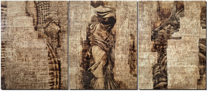 écritures 绘画, 137x105.1 in
