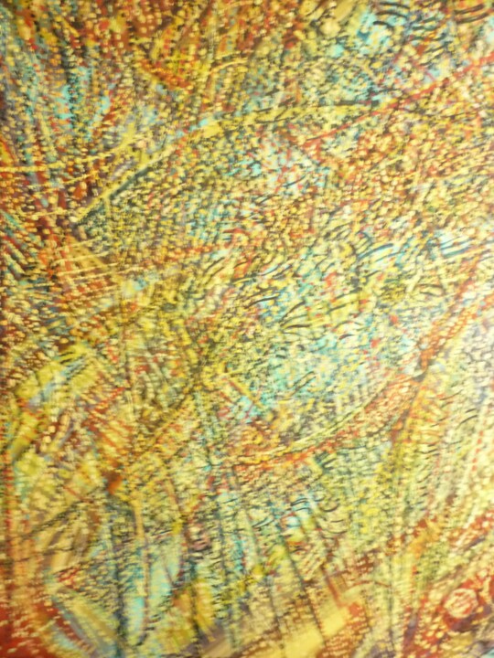 Painting titled "DENIS BRASIL 2009 F…" by Denis Brasilier (dit Denis BRASIL), Original Artwork, Fabric