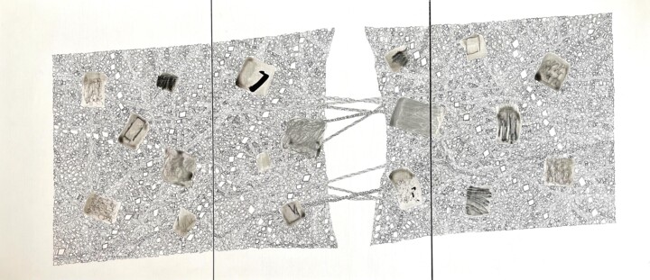 URBS - Triptyque III Resim, 15,8x35,4 in