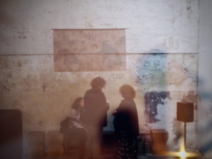 纺织艺术 标题为“VOILES DE LAMENTATI…” 由Manuela Morgaine, 原创艺术品, 纺织纤维