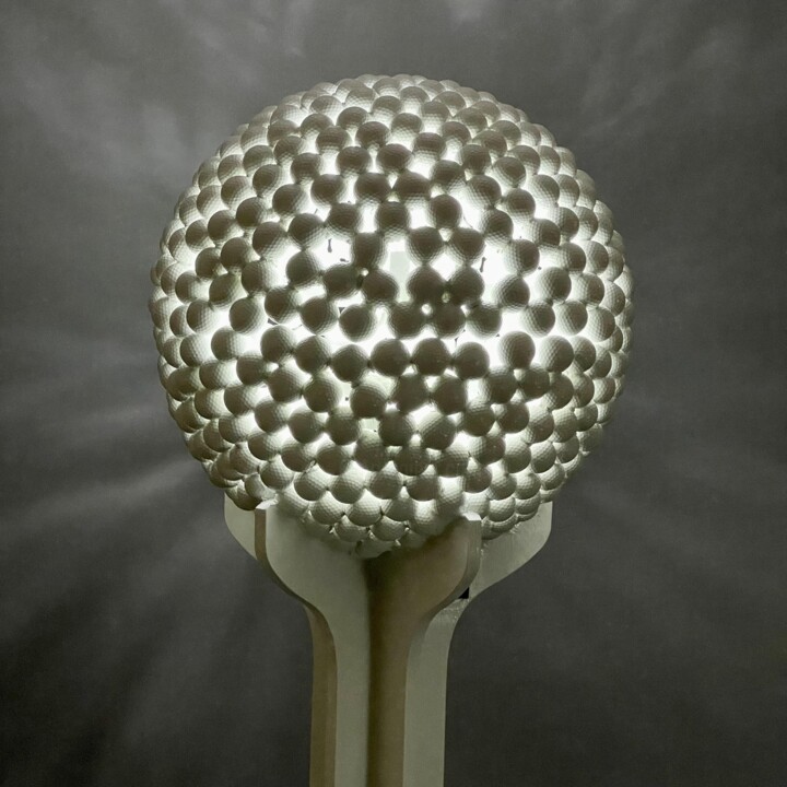 Скульптура под названием "PROJET GOLF" - Philippe Fares, Подлинное произведение искусства, Акрил
