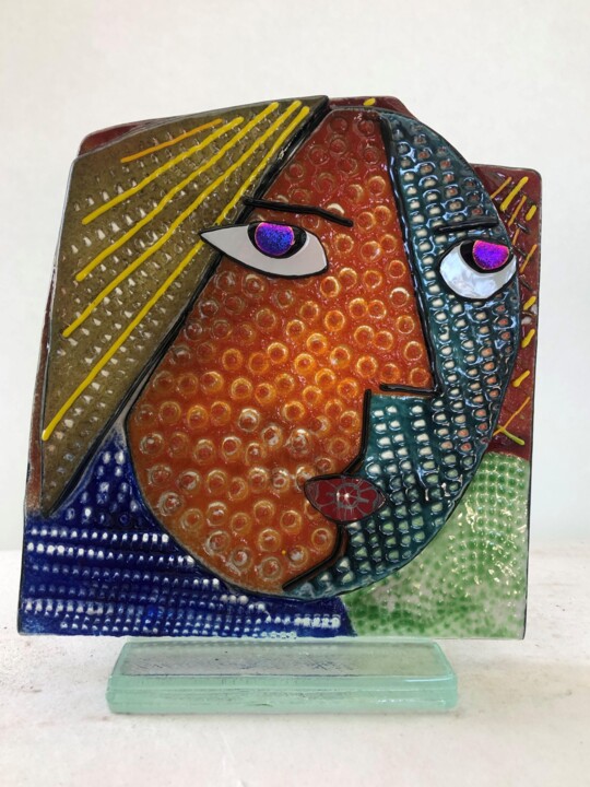 Sculpture intitulée "PICOSSA" par Paulo Galvao De Almeida, Œuvre d'art originale, Verre