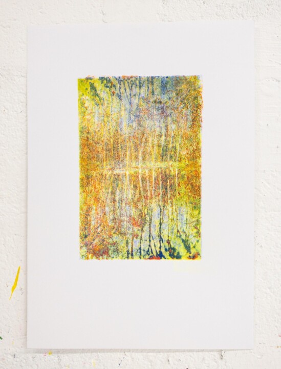 Printmaking titled "La Durdent, 1934" by Caroline Delétoille, Original Artwork, Screenprinting