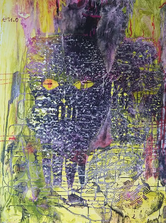 Painting titled "eiπ + 1 = 0" by Géqi, Original Artwork, Acrylic