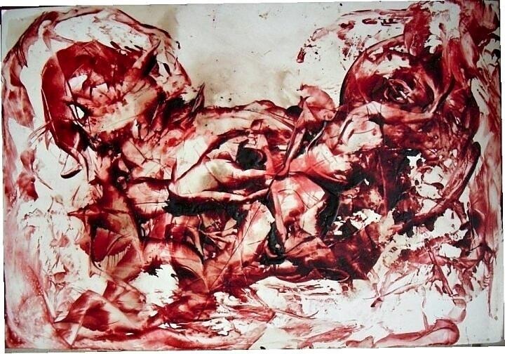 Peinture intitulée "MY MAN" par Zahia, Œuvre d'art originale