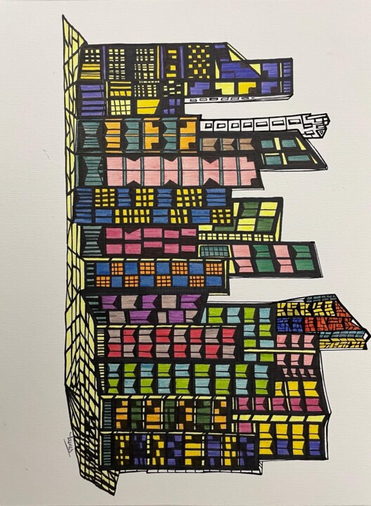 BY NIGHT Resim, 11,4x15,8 in