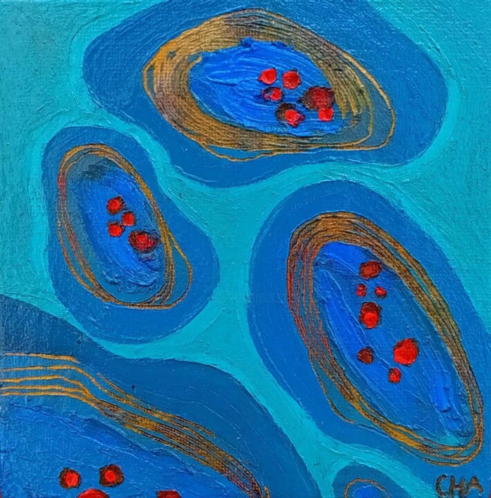 Painting titled "H2O" by Cha, Original Artwork, Acrylic