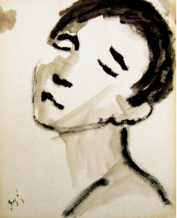 portrait jeune homme n°3 Resim, 20,1x15,8 in