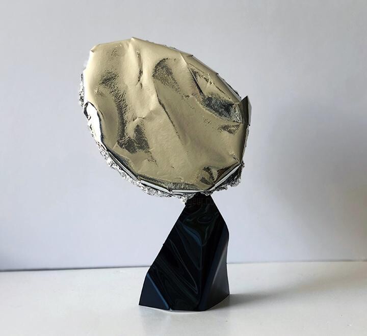 Sculpture titled "VIES 3 (Edition 1/3)" by Brigitte Nahon, Original Artwork, Aluminium