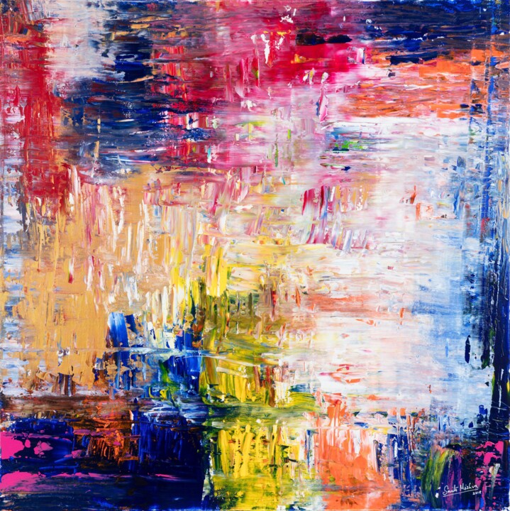 Painting titled "Love Me Tender" by Smita Mishra, Original Artwork, Acrylic