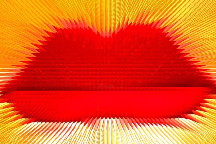 Photography titled "KISS" by Na Ganna... !!, Original Artwork, Aluminium