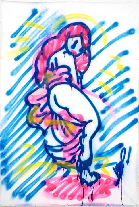 Painting titled "TA185-image" by Takeru Amano, Original Artwork, Acrylic