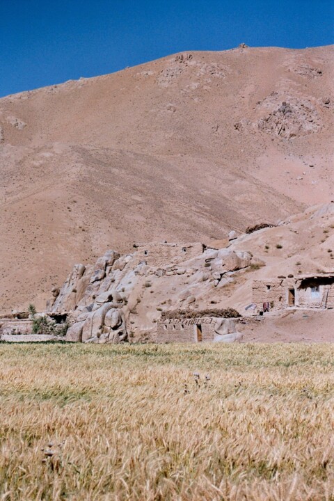 Afghanistan - habitation, entre Bamiyan et Band E-Amir Fotoğraf, 0,4x0,4 in