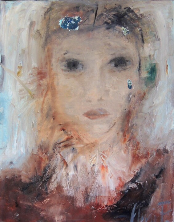 Peinture intitulée "PORTRAIT123.20" par Eleni Pappa Tsantilis, Œuvre d'art originale, Huile