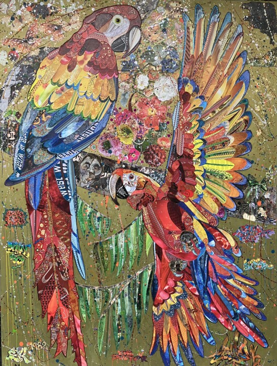 jules et jim Κολάζ, 51,2x38,2 in