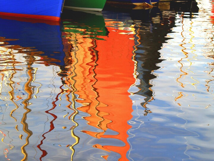 Photographie intitulée "Paimpol, Le port vi…" par Maurice Amzallag Mo, Œuvre d'art originale, Impression numérique