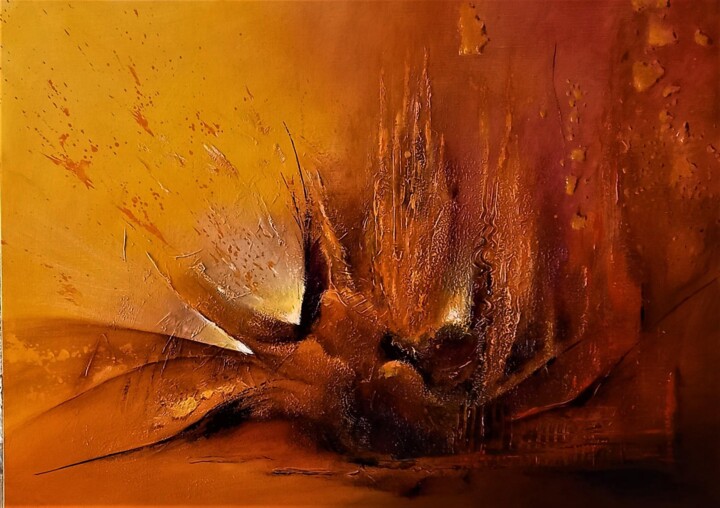 Painting titled "FARVANG" by Patrice Bru, Original Artwork, Acrylic