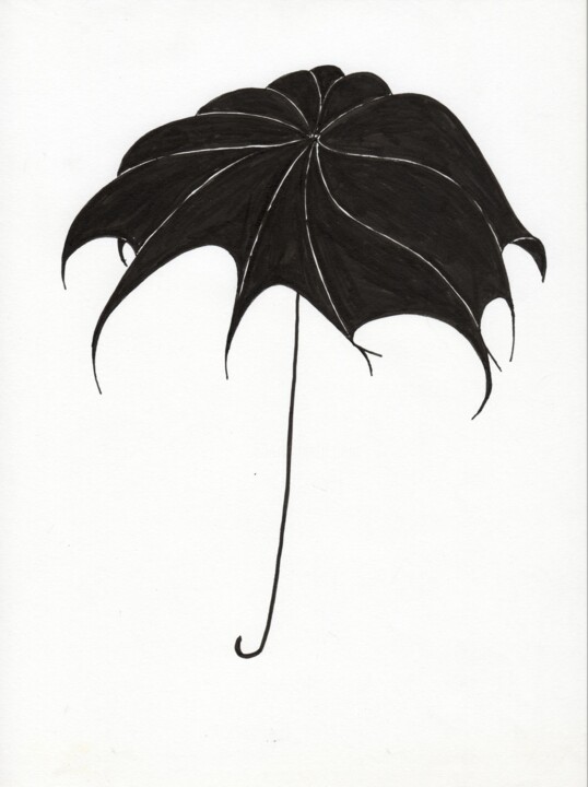 Drawing titled "OGM Parapluie 02" by Maurice Amzallag Mo, Original Artwork, Digital Print