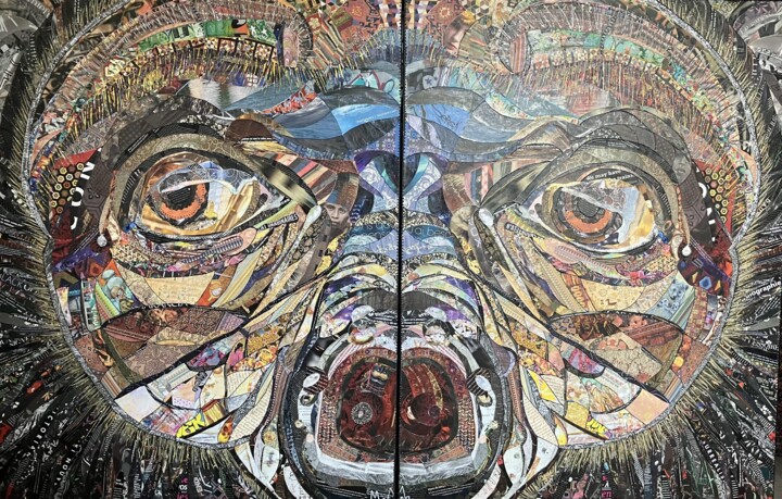Wild Goliath Collages, 35x70,1 in