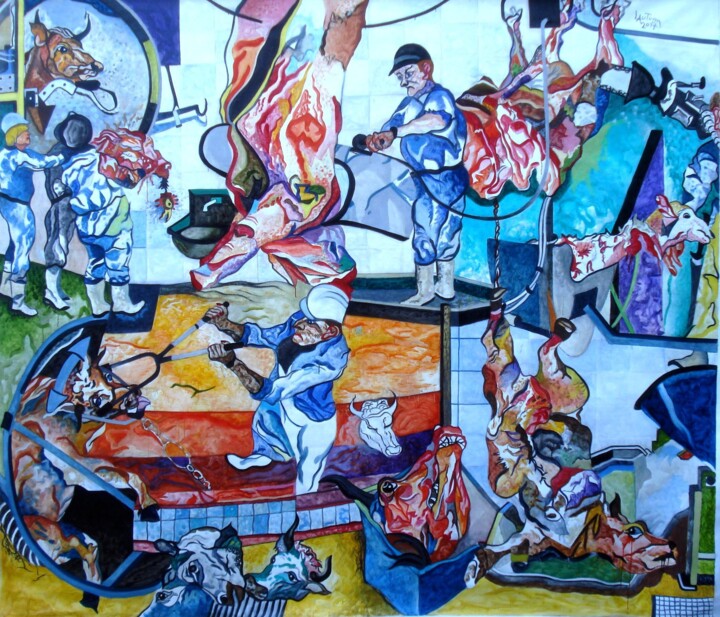 Painting titled "" The Torture Never…" by Lautum, Original Artwork, Oil