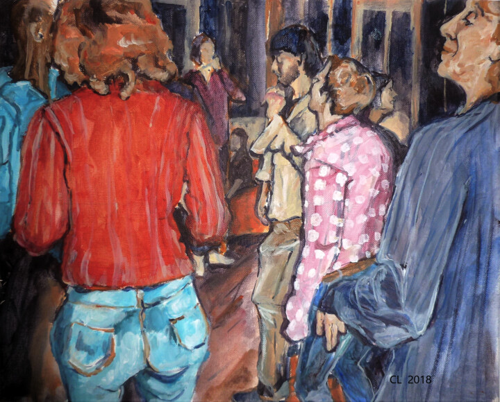 Drawing titled "P1060008A" by Carole Leprince, Original Artwork, Acrylic