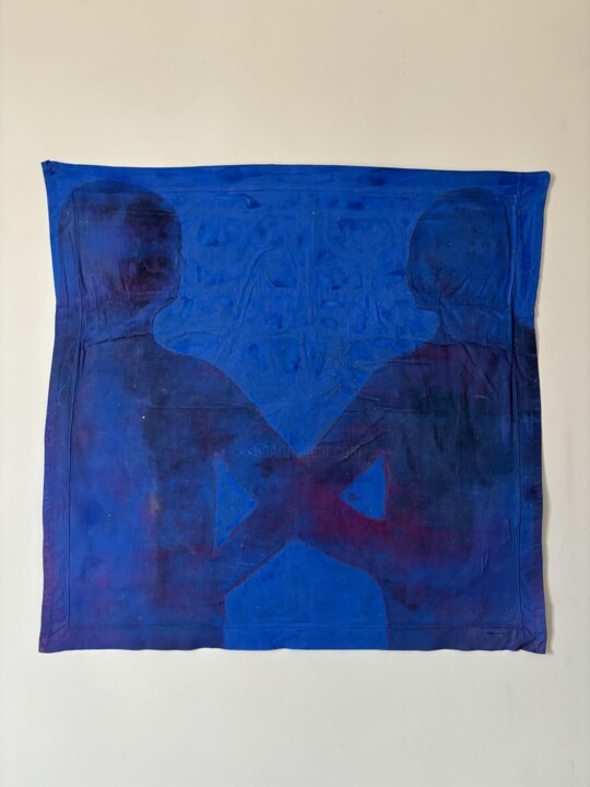 Textile Art titled "Accroche" by Charlotte Denamur, Original Artwork, Acrylic