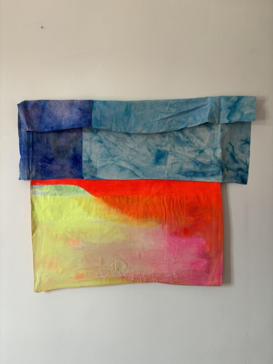 Textile Art titled "Visavis" by Charlotte Denamur, Original Artwork, Acrylic