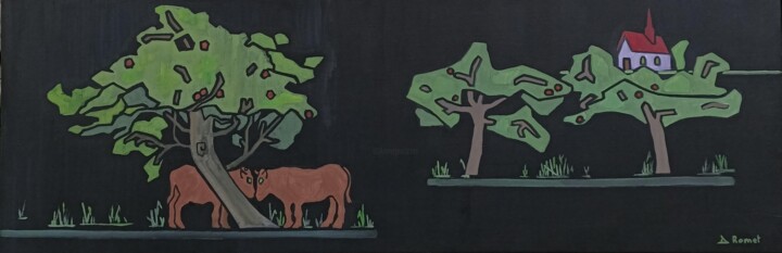 Schilderij,  19,7x59,1 in 