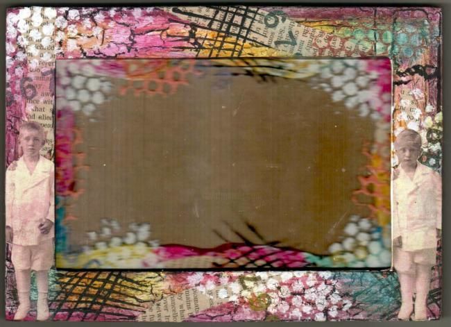Collages intitulée "brothers frame" par Denise, Œuvre d'art originale