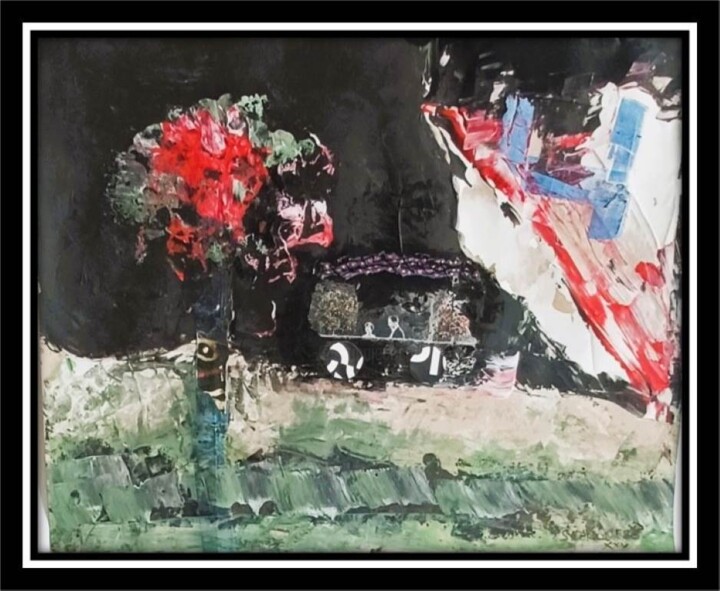La nuit, rupture Resim, 14,6x18,5 in