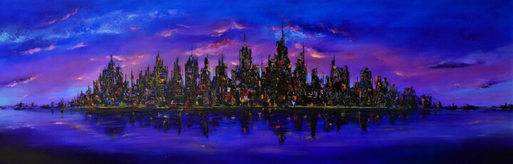 Painting titled "RENAISSANCE" by Patrice Bru, Original Artwork, Acrylic