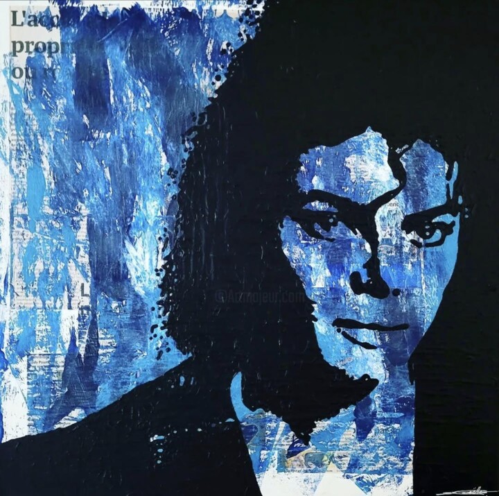 "Leave me alone" başlıklı Kolaj Microcosme tarafından, Orijinal sanat, Akrilik