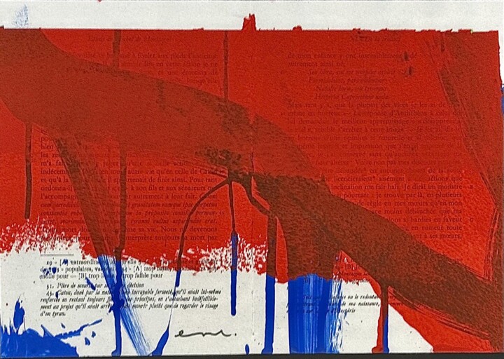 Drawing titled "N8" by Norbert Engel, Original Artwork, Gouache