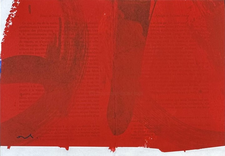 Painting titled "N4" by Norbert Engel, Original Artwork, Gouache