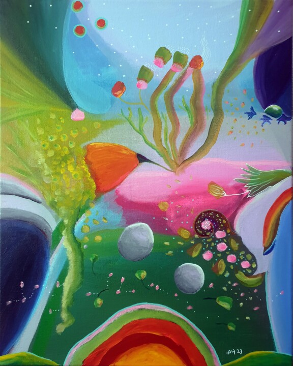Life on earth Malarstwo, 19,7x15,8 in