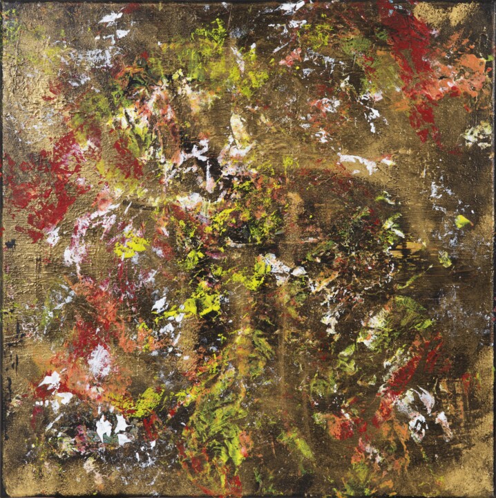 Painting titled "Black Forest" by Smita Mishra, Original Artwork, Acrylic