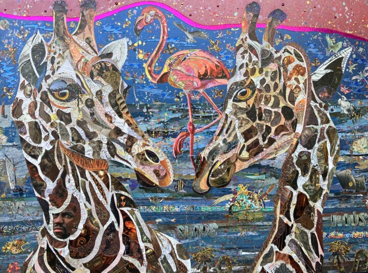 starsky, hutch and huggy Collages, 38,2x51,2 in