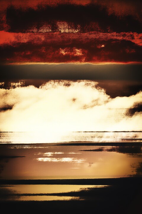 Photography titled "Abstraction 32" by Dominique Cahier, Original Artwork, Paper