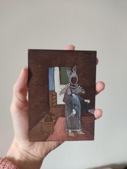 Ζωγραφική,  4,7x3,5 in 