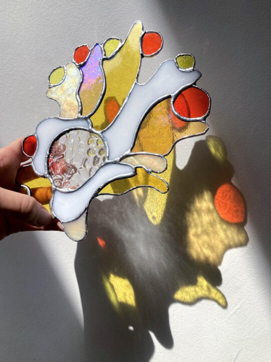 Sculpture titled "Glass Creature " by Claire Olivier, Original Artwork, Glass