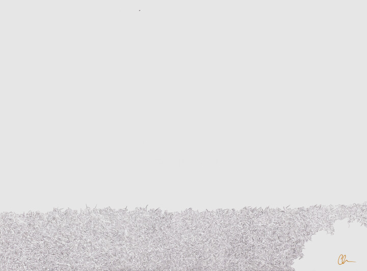 Drawing titled "CaligraPhi" by Phil C, Original Artwork, Paper