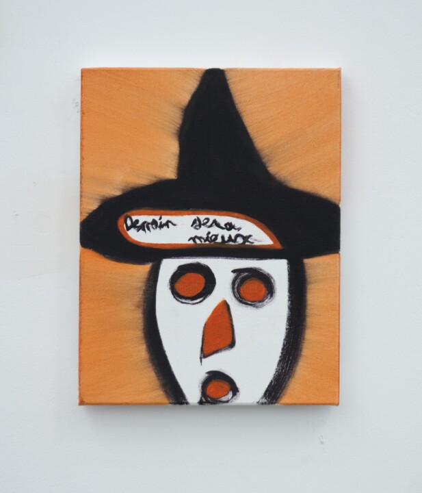 Painting titled "Série "Demain sera…" by Gabriel Grillot, Original Artwork, Oil Mounted on Wood Stretcher frame