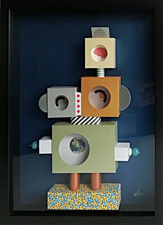 Paper robot Sculptuur, 15,8x11,8 in