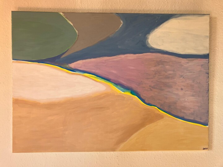 "Sable, terre et mer " başlıklı Tablo Jean Kauffmann tarafından, Orijinal sanat, Akrilik