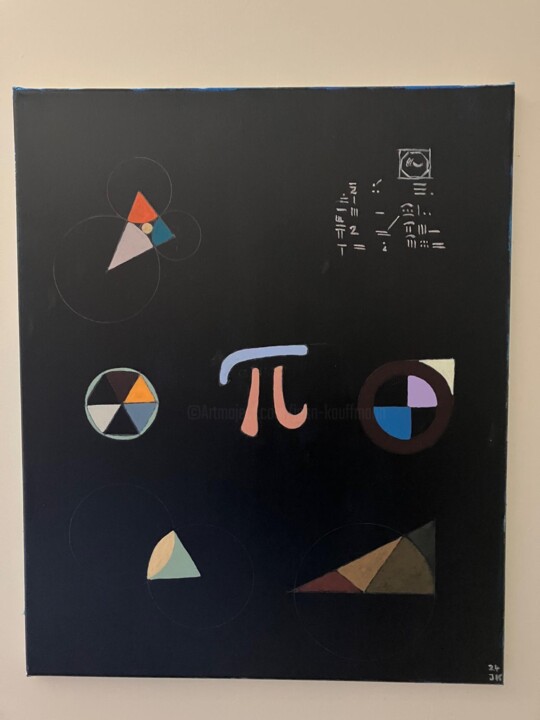 ""Le nombre Pi" , la…" başlıklı Tablo Jean Kauffmann tarafından, Orijinal sanat, Akrilik