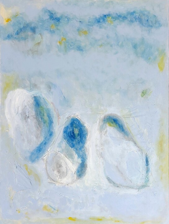 Peinture intitulée "Calme" par Orlane Grelet, Œuvre d'art originale, Acrylique Monté sur Châssis en bois